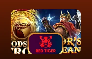 โลโก้ค่ายสล็อต Red Tiger บน SUPERSLOT